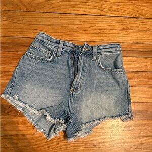 Lee Denim Frayed Hem Women Shorts